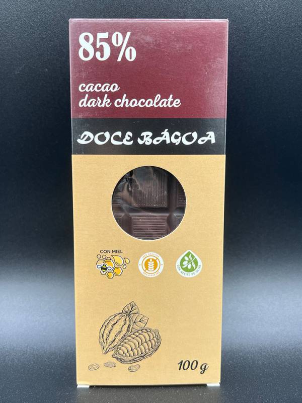 Tableta de chocolate negro 85% Doce Bágoa